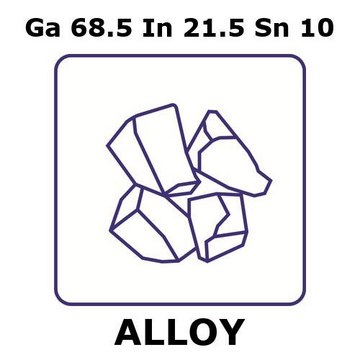 镓铟锡合金，Ga68.5In21.5Sn10 250g lump, 100mm max. lump size, liquid at rtp