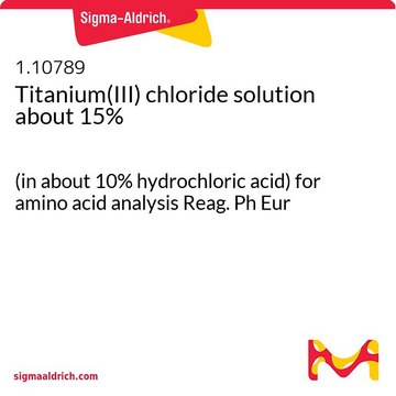 Titanium(III) chloride solution about 15% (in about 10% hydrochloric acid) for amino acid analysis Reag. Ph Eur