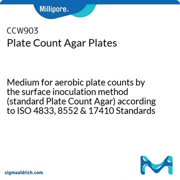 Plate Count Agar Plates Medium for aerobic plate counts by the surface inoculation method (standard Plate Count Agar) according to ISO 4833, 8552 &amp; 17410 Standards and IFU No. 6, suitable for microbiology