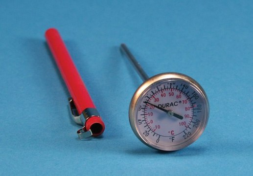 Dual scale pocket bi-metal thermometer temperature &#8722;10-100&#160;°C, accuracy: 2&#160;°C