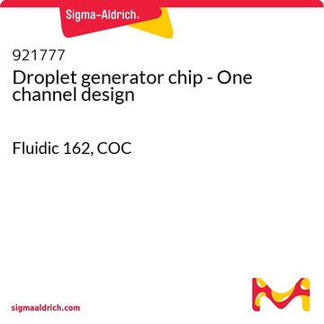 Droplet generator chip - One channel design Fluidic 162, COC