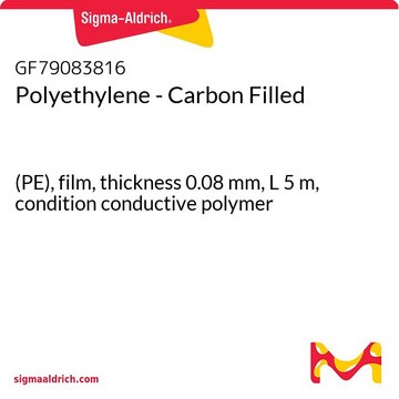 Polyethylene - Carbon Filled (PE), film, thickness 0.08 mm, L 5 m, condition conductive polymer