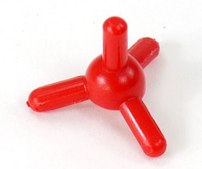 Cochranes atom centers for Orbit molecular models oxygen, tetrahedral, red