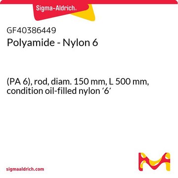 Polyamide - Nylon 6 (PA 6), rod, diam. 150 mm, L 500 mm, condition oil-filled nylon ′6′