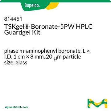 TSKgel&#174; Boronate-5PW HPLC Guardgel Kit phase m-aminophenyl boronate, L × I.D. 1&#160;cm × 8&#160;mm, 20&#160;&#956;m particle size, glass