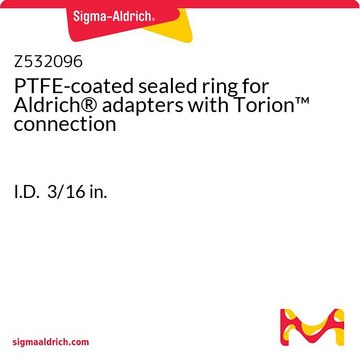 PTFE-coated sealed ring for Aldrich&#174; adapters with Torion&#8482; connection I.D. 3/16&#160;in.