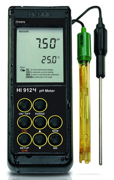 Hanna HI 9124N portable waterproof pH meter