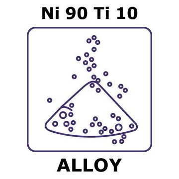 Nickel-titanium alloy, Ni90Ti10 powder, 150micron max. particle size, alloy pre-cursor, 100g