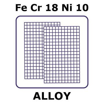 Stainless steel - AISI 304 mesh, size 0.54&#160;mm, Fe/Cr18%/Ni10%, size 150 × 150&#160;mm, thickness 0.6&#160;mm