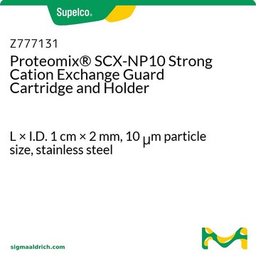 Proteomix&#174; SCX-NP10 Strong Cation Exchange Guard Cartridge and Holder L × I.D. 1&#160;cm × 2&#160;mm, 10&#160;&#956;m particle size, stainless steel