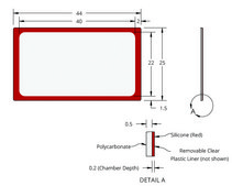 Grace Bio-Labs CoverWell™ incubation chambers chamber volume 200 μL, diam. × thickness 22 mm × 0.2 mm