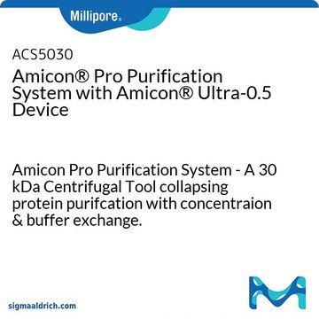 Amicon&#174; Pro纯化系统，配备Amicon&#174;Ultra-0.5设备 Amicon Pro Purification System - A 30 kDa Centrifugal Tool collapsing protein purifcation with concentraion &amp; buffer exchange.