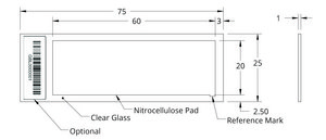 Grace Bio-Labs ONCYTE® AVID™ nitrocellulose film slides 1 (Pads), L × W 60 mm × 20 mm , Pads