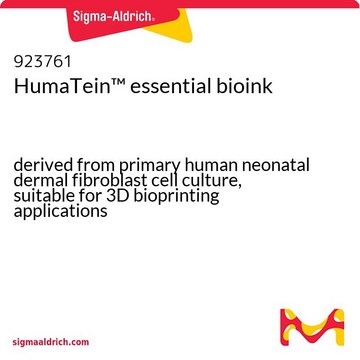 HumaTein&#8482; essential bioink derived from primary human neonatal dermal fibroblast cell culture, suitable for 3D bioprinting applications