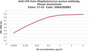 Anti-Staphylococcus aureus LTA antibody, Mouse monoclonal clone LT-43, purified from hybridoma cell culture