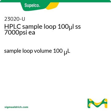 HPLC sample loop 100&#956;l ss 7000psi ea sample loop volume 100&#160;&#956;L