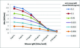 Anti-Mouse IgM antibody, Rabbit monoclonal recombinant, expressed in HEK 293 cells, clone RM109, purified immunoglobulin
