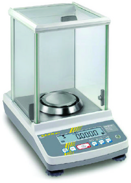 Kern analytical balance ABJ 320-4NM, AC/DC input 220 V AC, Schuko plug