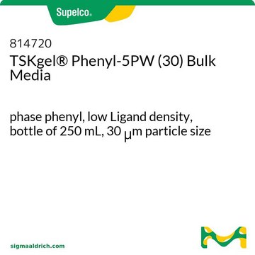 TSKgel&#174; Phenyl-5PW (30) Bulk Media bottle of 250&#160;mL, phase phenyl, low Ligand density, 30&#160;&#956;m particle size