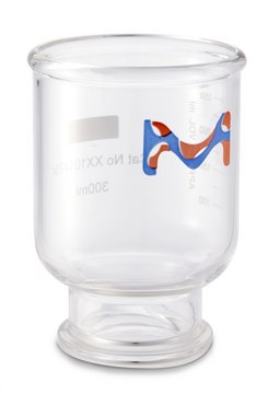 用于真空过滤的Millipore玻璃漏斗 300 mL, 47 mm, Borosilicate, Ground glass seal