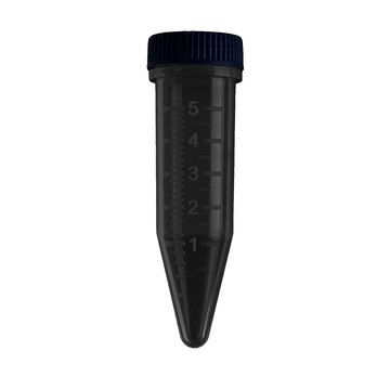 MTC&#8482; Bio Screw Cap MacroTubes&#174; capacity 5&#160;mL, black, sterile, pkg of 500&#160;ea (attached caps in foam racks)