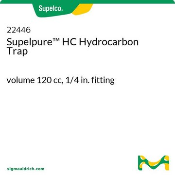 Supelpure HC Hydrocarbon Trap volume 120&#160;cc, 1/4&nbsp;in. fitting