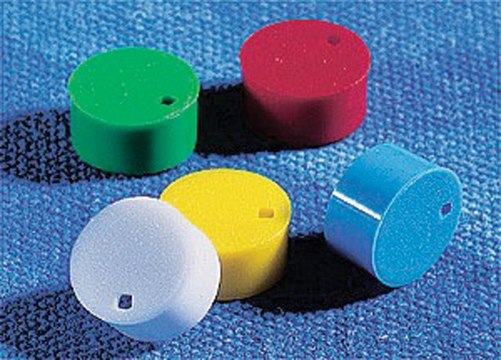 Corning&#174; cap inserts for cryogenic vials assorted colors, 100 each of white, blue, red, green, and yellow