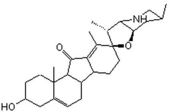 Jervine A cell-permeable steroidal alkaloid similar to cyclopamine that displays teratogenic effects and induces cyclopia by blocking Sonic Hedgehog signaling.