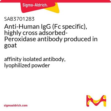 抗 人 IgG（Fc 特异性），高交叉吸附过氧化物酶 山羊抗 affinity isolated antibody, lyophilized powder