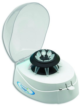 MyFuge&#8482; mini centrifuge clear lid, with 2 rotors, AC/DC input 110 - 240 V AC, US 3-pin plug