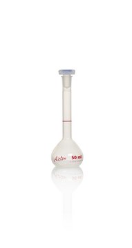 Azlon Clear PMP Volumetric Flask with PPE Stopper class B, tolerance, capacity 50&#160;mL