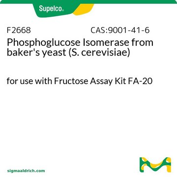 磷酸葡糖异构酶 来源于面包酵母（酿酒酵母） for use with Fructose Assay Kit FA-20