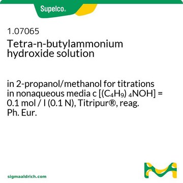 Tetra-n-butylammonium hydroxide solution in 2-propanol/methanol for titrations in nonaqueous media c [(C4H9) 4NOH] = 0.1 mol / l (0.1 N), Titripur®, reag. Ph. Eur.