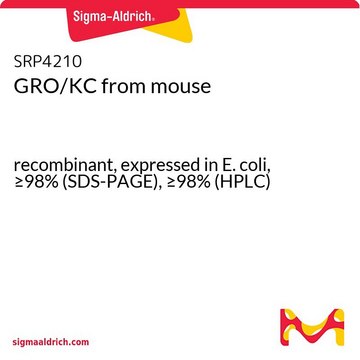 GRO/KC from mouse recombinant, expressed in E. coli, &#8805;98% (SDS-PAGE), &#8805;98% (HPLC)