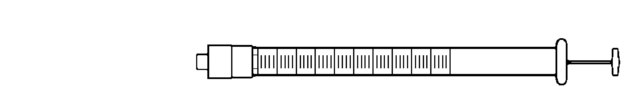 Hamilton&#174;注射器，1000系列，PTFE Luer锁 1050TLL, Kel-F CTFE Luer lock, volume 50&#160;mL, needle size 22 gauge (not included)