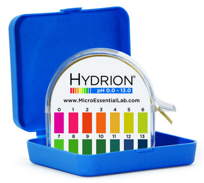 Hydrion&#174; Insta-Check&#174; 0-13 pH test paper L × W 50&#160;ft × 1/2&#160;in.