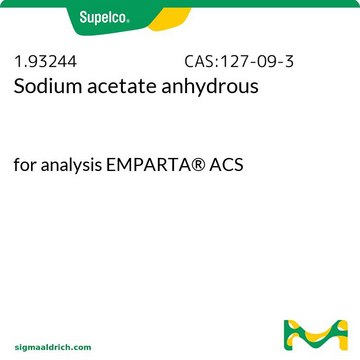 Sodium acetate anhydrous for analysis EMPARTA&#174; ACS