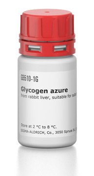 Glycogen azure &#8805;98% (HPLC), from rabbit liver, suitable for substrate for &#945;-amylase