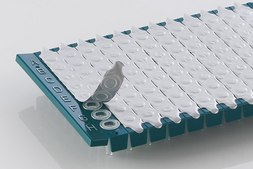 PeelASeal Foil™ individual access heat sealable film 12 strips, W × L 100 mm × 127 mm, pack of 100 sheets