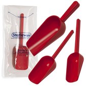 SP Bel-Art® Sterileware™ Sampling Scoop with Handle red polystyrene, nominal capacity 125 mL (4 oz), sterile, pack of 100 ea (individually wrapped)