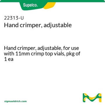 可调式手动钳口封盖器 Hand crimper, adjustable, for use with 11mm crimp top vials, pkg of 1&#160;ea