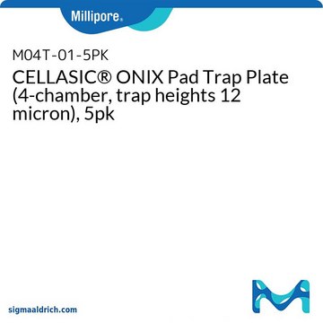 CELLASIC&#174; ONIX Pad Trap Plate (4-chamber, trap heights 12 micron), 5pk