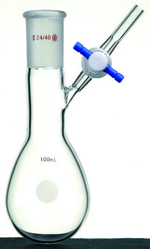 Synthware&#8482; pear-shaped Schlenk flask with stopcock capacity 1,000&#160;mL, joint: ST/NS 24/40