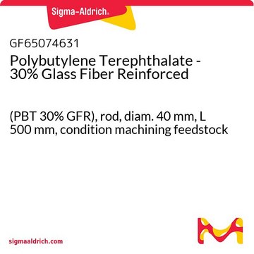 Polybutylene Terephthalate - 30% Glass Fiber Reinforced (PBT 30% GFR), rod, diam. 40 mm, L 500 mm, condition machining feedstock
