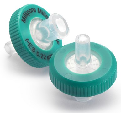 Millex&#174; 聚醚砜针式过滤器 pore size 0.45&#160;&#956;m, diam. 13&#160;mm, non-sterile, hydrophilic