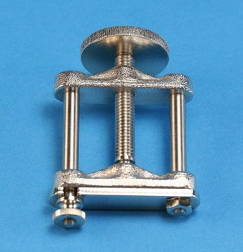 Compressor-type tubing clamp heavy-duty, nickel-plated brass