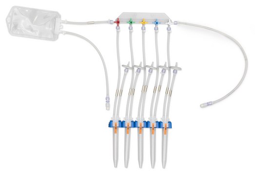 NovaSeptum&#174; GO Conical Tube Sampling Unit, Manifold (5-valve) with Inlet C-Flex&#174; Tubing sterile; &#947;-irradiated, volume × volume 15&#160;mL × 50&#160;mL