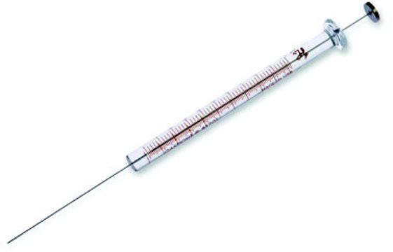 Hamilton&#174; chromatography syringe, standard injection model, volume × L 10&#160;&#956;L × 51&#160;mm, needle gauge 26s