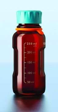 Duran&#174; Youtility bottle, GL 45, complete amber glass, capacity 250&#160;mL