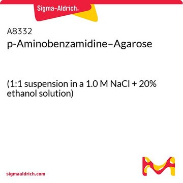 对氨基苯甲脒琼脂糖 (1:1 suspension in a 1.0 M NaCl + 20% ethanol solution)